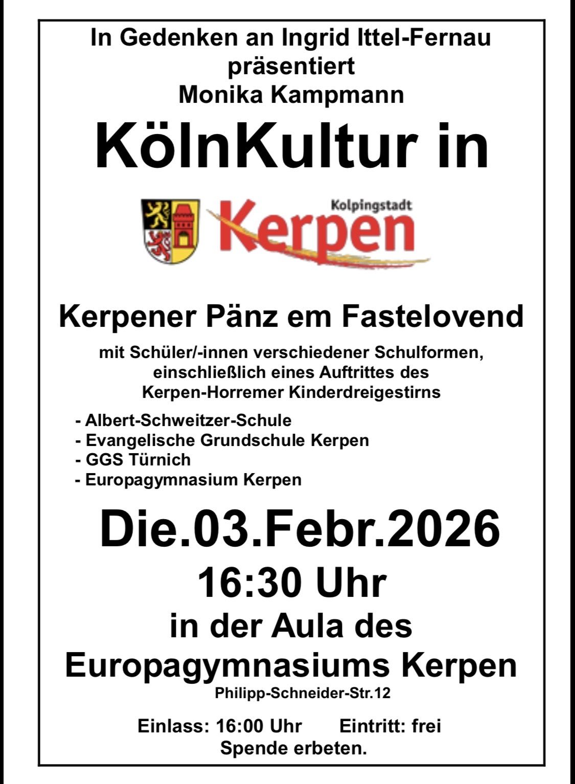 Kerpener Pänz em Fastelovend